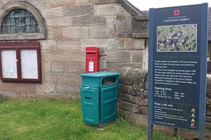 Croxden Abbey Litter Bin - repainted 18.08.2024