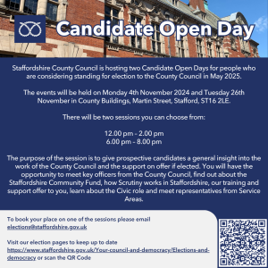 SCC Candidate Open Day Flyer